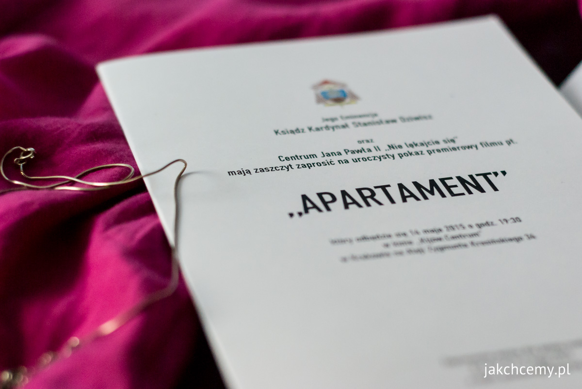 Apartament premiera zaproszenia